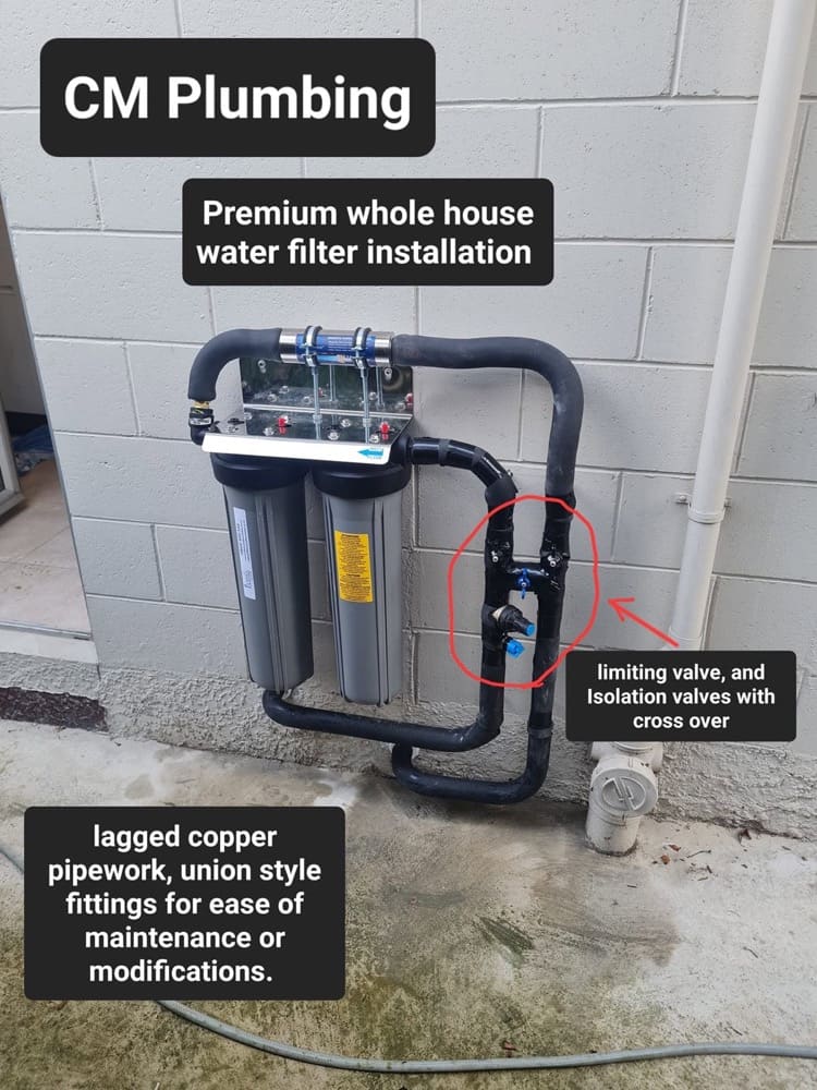 Whole-house water-filter install
